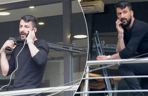 Silahla kafeteryayı bastı: Bakan Soylu arayıp ikna etti!