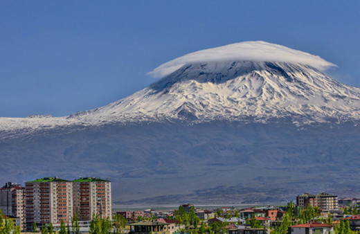 Ağrı Dağı beyaz şapka taktı