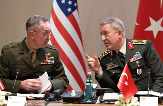 Orgeneral Akar ve ABD Genelkurmay Başkanı Menbiç'i konuştu...