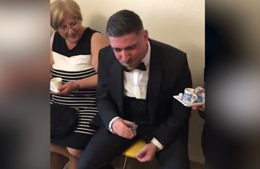 Damat fena ters köşe oldu! Kahvesine tuz atılmasını beklerken...