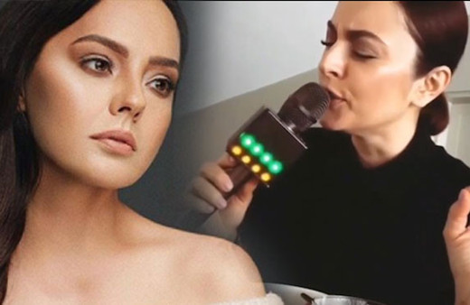 Ezgi Mola'dan çok konuşulacak Ebru Gündeş taklidi!