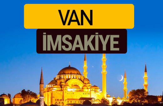 Van İmsakiye 2018 iftar sahur imsak vakti ezan saati