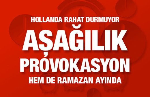 Hollanda'dan aşağılık provokasyon! Peygamber Efendimizin...