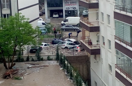Ankara'dan korkutan afet görüntüleri