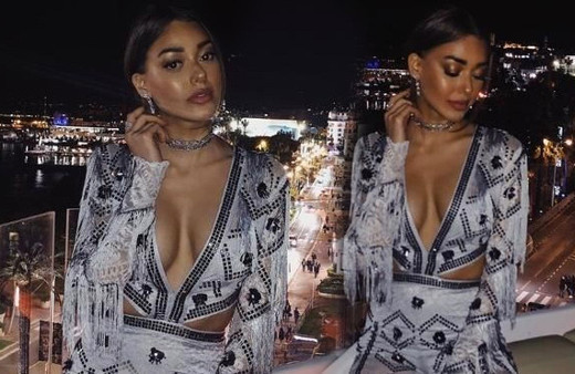 Dilan Çiçek Deniz'in Cannes şıklığı! Göğüs dekoltesi olay oldu