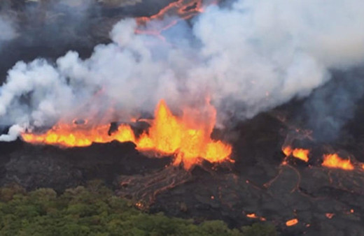 Kilauea Yanardağı lav püskürtmeye devam ediyor