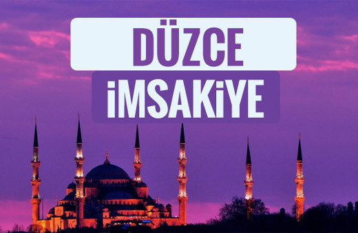 2018 İmsakiye Düzce - Sahur imsak vakti iftar ezan saatleri