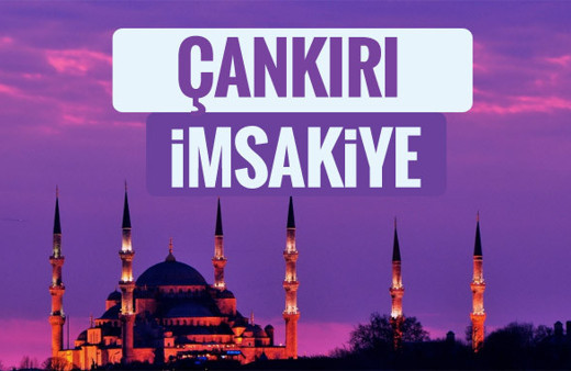 2018 İmsakiye Çankırı- Sahur imsak vakti iftar ezan saatleri