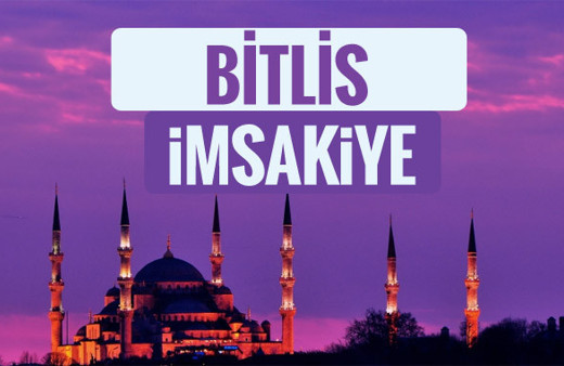 2018 İmsakiye Bitlis- Sahur imsak vakti iftar ezan saatleri