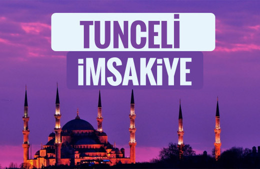 2018 İmsakiye Tunceli- Sahur imsak vakti iftar ezan saatleri