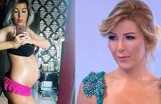 Bebeğinin babası ortaya çıkmıştı! Karnı burnunda klip çekti