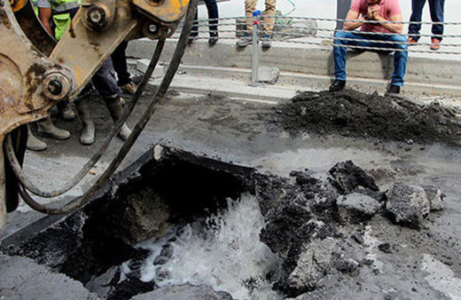 Sarıyer sahil yolunda korkutan görüntü