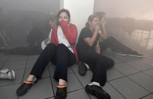 Bu bir aksiyon filmi sahnesi değil! Hastanede korkutan anlar...