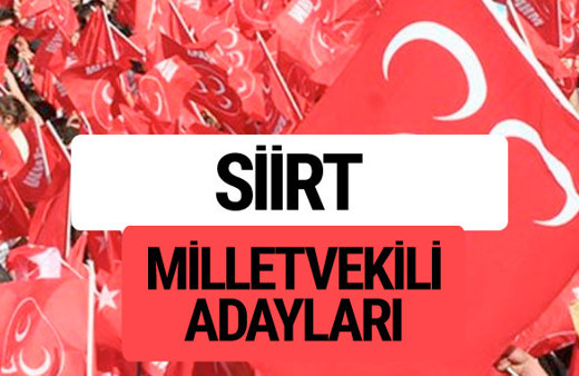 MHP Siirt milletvekili adayları 2018 YSK kesin listesi