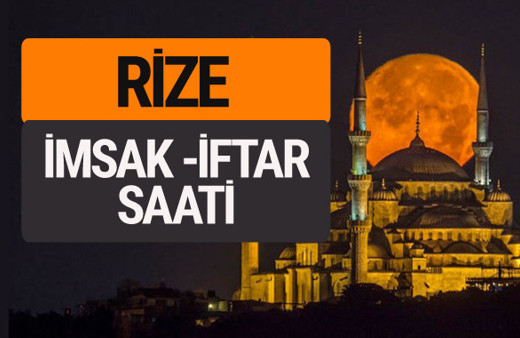 Rize imsak vakti iftar sahur saatleri -Sabah akşam ezanı kaçta?