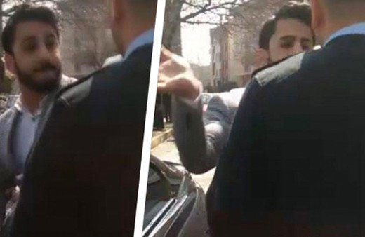 Sosyal medyayı sallayan görüntü! Polise tokat atan bakın kim çıktı