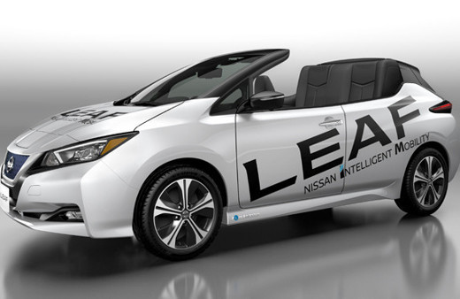 Nissan çevreci otomobili LEAF'in Open Car versiyonunu tanıttı
