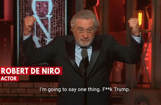 Herkes onu konuşuyor! Robert De Niro Trump'a böyle küfretti