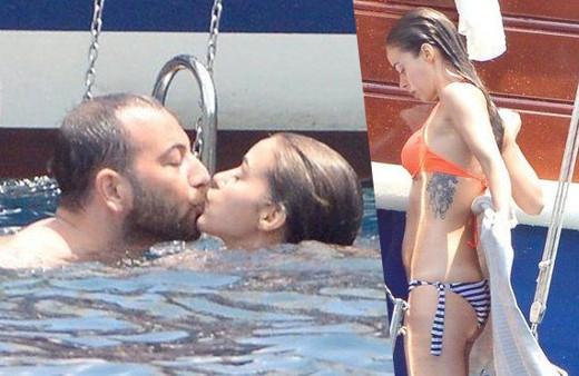 Bonkör damat sevgilisi Bensu Soral'ı öpücüklere boğdu!