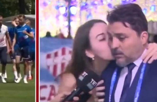 TV yorumcusunun zor anları! Canlı yayında öyle bir şey yaptı ki..