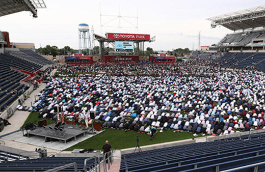 Bayram namazını böyle kıldılar