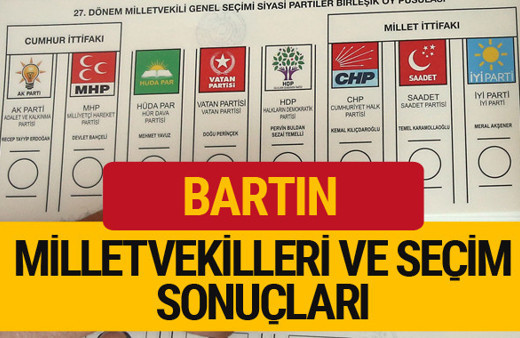 2018 Bartın Seçim Sonuçları Bartın Milletvekilleri 27. dönem 