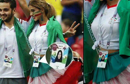Dünya Kupası'ndaki İranlı kadın taraftar sosyal medyayı salladı!