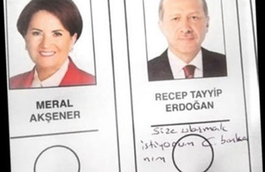 Seçim pusulasıyla Erdoğan'a not gönderdi