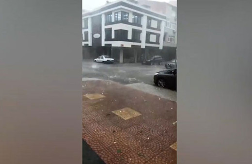 İstanbul'da beklenen dolu Trakya'yı böyle vurdu!