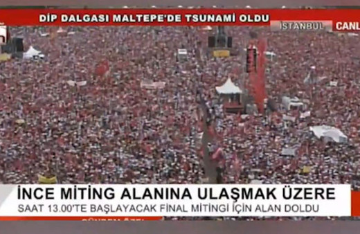 Erdoğan İnce'nin Maltepe mitinginden 2 puan çıkardı 