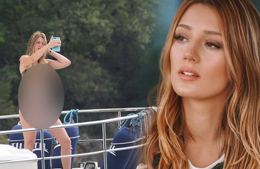 Gizem Karaca'ya ne olmuş! Tatilde böyle yakalandı hem o hem eşi...