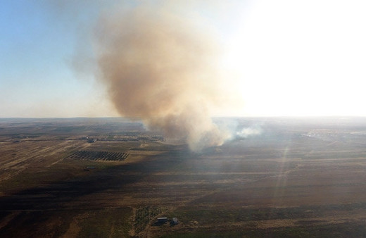 YPG Tel Rıfatlıların ev ve arazilerini yakıyor
