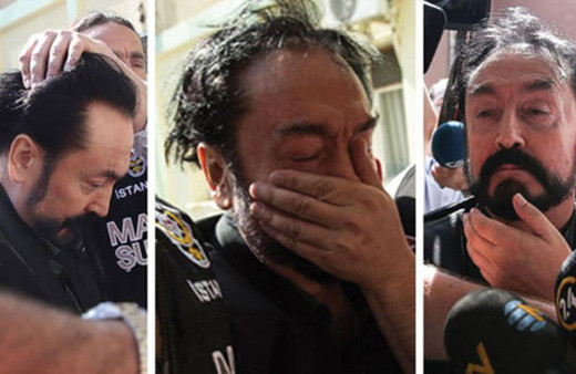 Polis Adnan Oktar'ın kafasına neden bastırdı? Anlamı ne?..