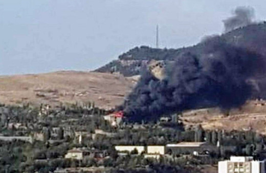 Ankara'da askeri kışlada alevler yükseldi