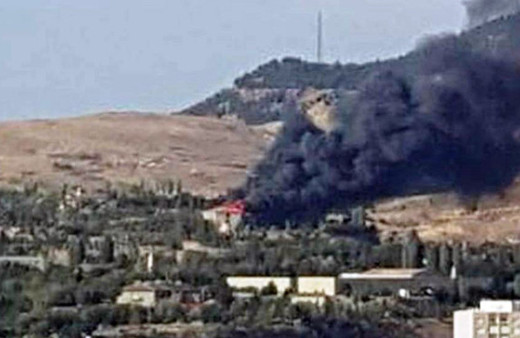 Ankara'da askeri kışlada çatı yangını