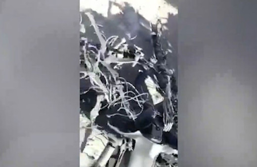 Suriye'de askeri uçak düştü! Bu görüntüler paylaşıldı