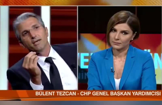 Nedim Şener ile Bülent Tezcan  biribirine girdi lafa atlama