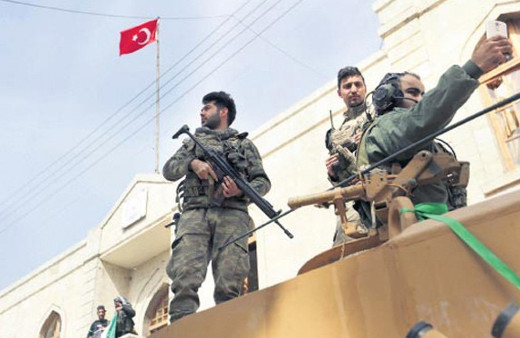 Afrin'deki Türk askeriyle ilgili dikkat çeken yazı