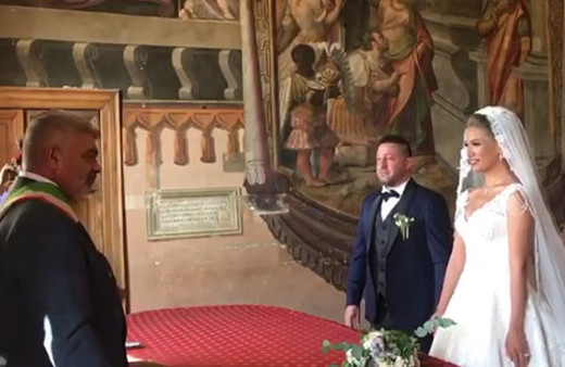 Nihat Kahveci ile Fulya Sever muradına erdi! İşte nikah görüntüleri