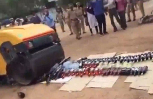 Yüzlerce kaçak içki böyle imha edildi!