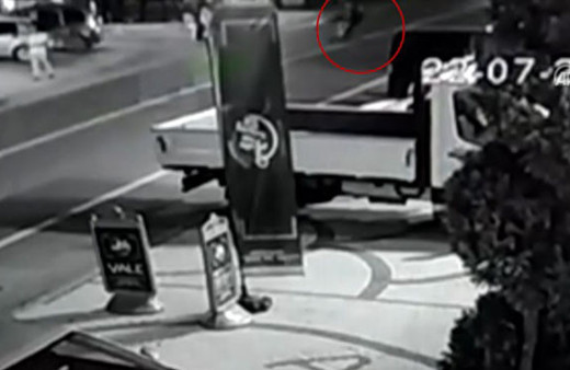 Can Gürzap'ın kaza anı güvenlik kamerasında!