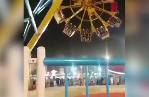 Lunaparkta dehşet anları! Her şey saniyeler içinde oldu