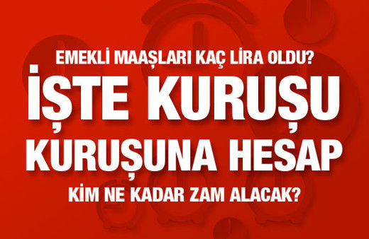 2018 Temmuz memur emekli maaşları kaç lira oldu? En düşük...