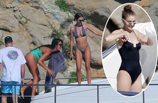 Emily Ratajkowski ve Gigi Hadid tekne turunda nefes kesti