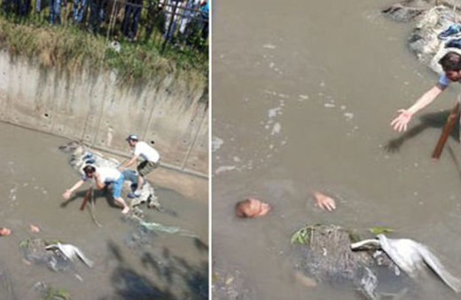 Su kanalında can pazarı