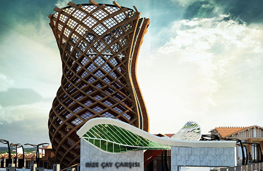 Rize'ye dev çay bardağı heykeli yapılıyor