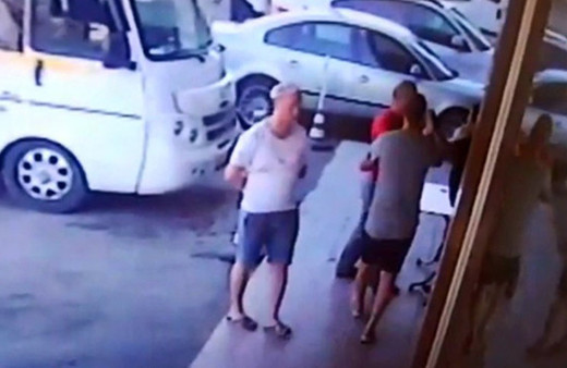 Gazinin darp edildiği anın görüntüleri ortaya çıktı!