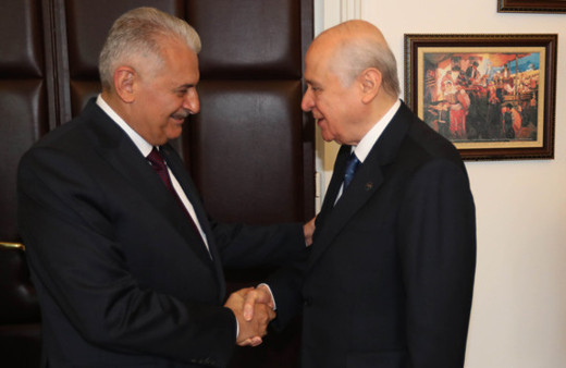 Başbakan Yıldırım Devlet Bahçeli ile bir araya geldi