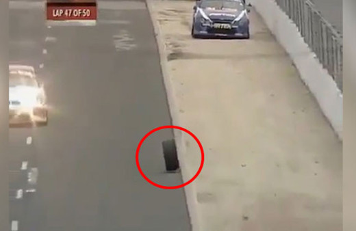 Bu olay milyonda bir olur! Tekerlek öyle bir yerde durdu ki