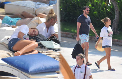 Evlilik arefesindeki Bengü nişanlısıyla Çeşme tatilinde